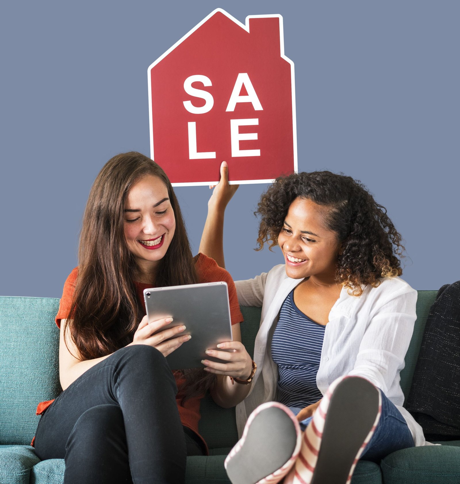 women-holding-house-sales-icon-using-tablet (1)